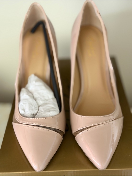 Thalia Sodi Shoes - Thalia Sodi Blush Pink Patent Pointed-Toe Pumps